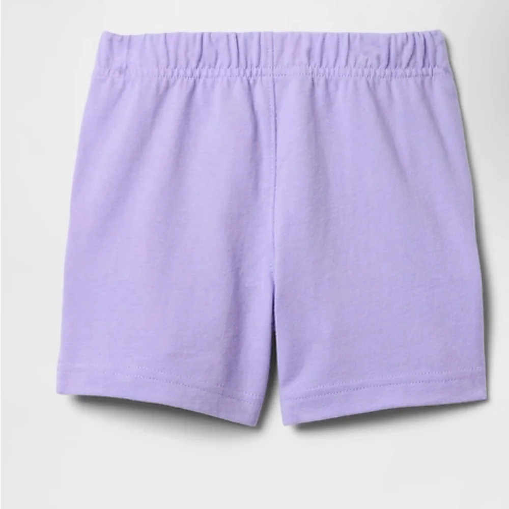 GAP Kids Light Purple Shorts with Beige Drawstring